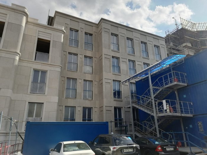 Противопожарные внешние экраны Е15 Жилой комплекс «Золотой Остров» г. Москва  